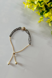 Trendy Gold Plated American Diamond  Adjustable Chain Handmangalsutra