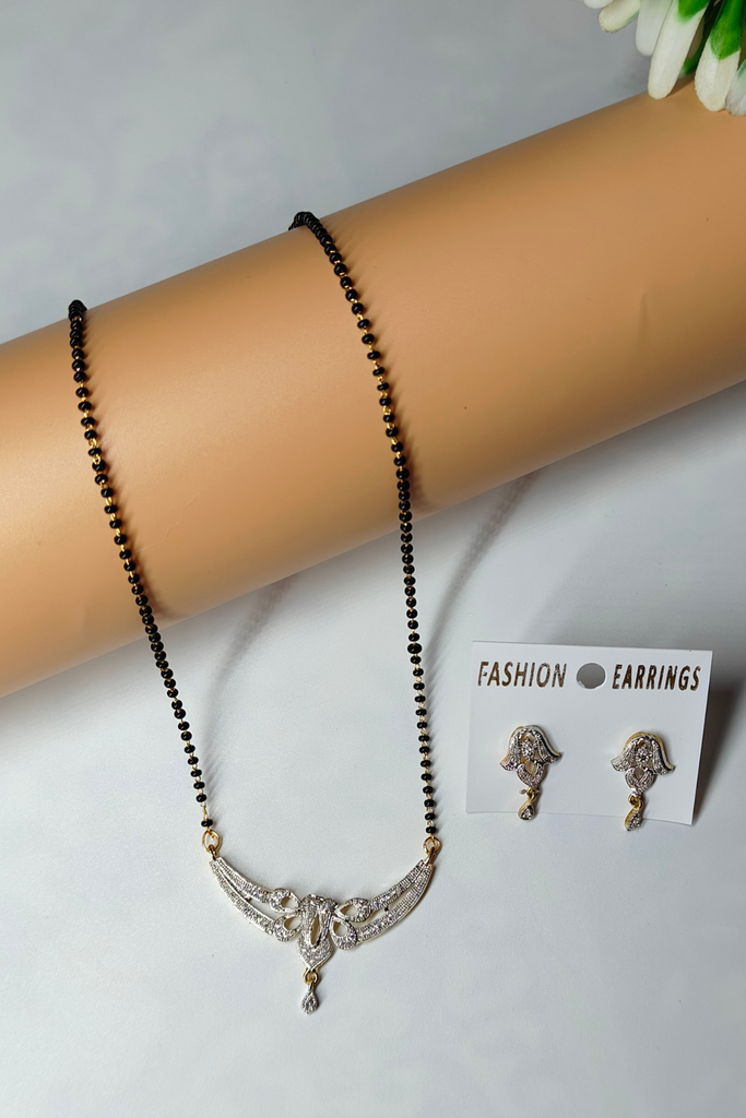 New Trending Zircon Stone Mangalsutra Set